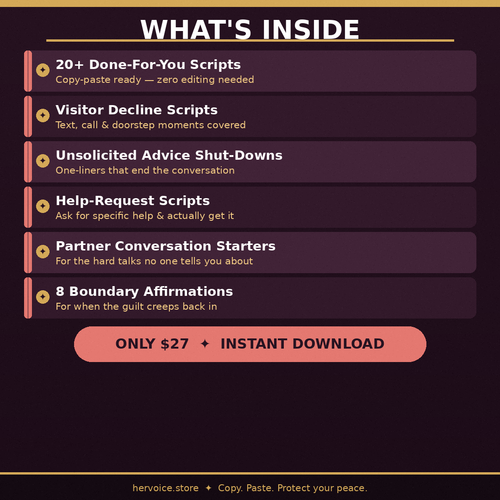 Inside Drained No More — copy paste scripts for new moms postpartum